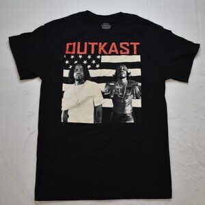 Outkast Mens Stankonia American Flag Graphic Rap Artist Black Shirt New S-3XL